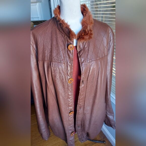 Vintage Custom Reversible Rabbit Fur Jacket/Coat Size Measurements Below - Picture 1 of 16